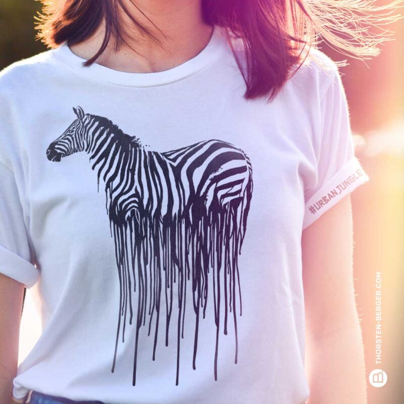 Plottermotiv "Wild Zebra" by Thorsten Berger Plotterdatei als digitale Vorlage für Schneideplotter