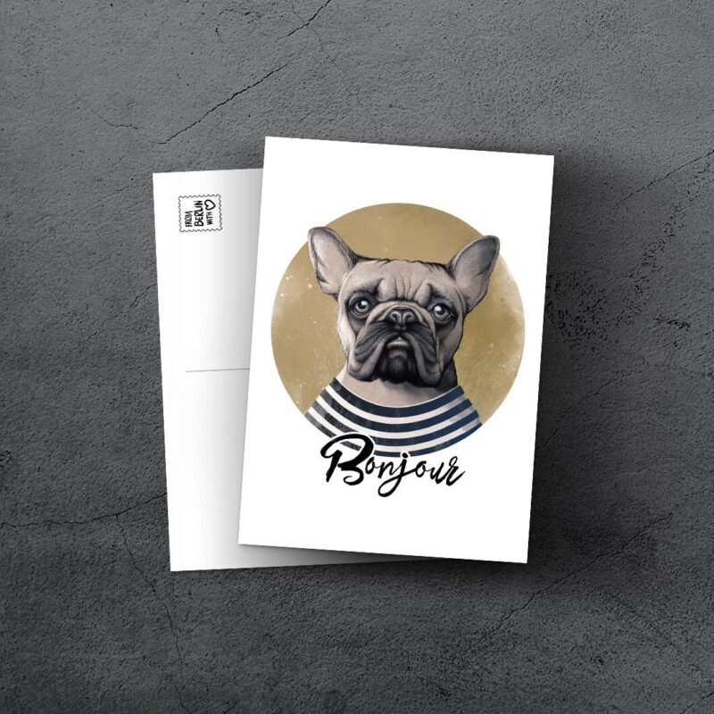 Bamped_Postkarte_Bonjour Postkarte by Thorsten Berger