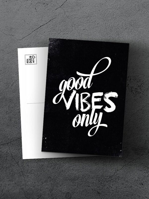 Postkarte "Good Vibes Only" | DIN A6 105x148mm