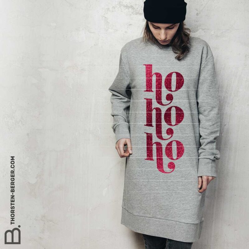 Plottermotiv "Hohoho" by Thorsten Berger Plotterdatei als digitale Vorlage für Schneideplotter