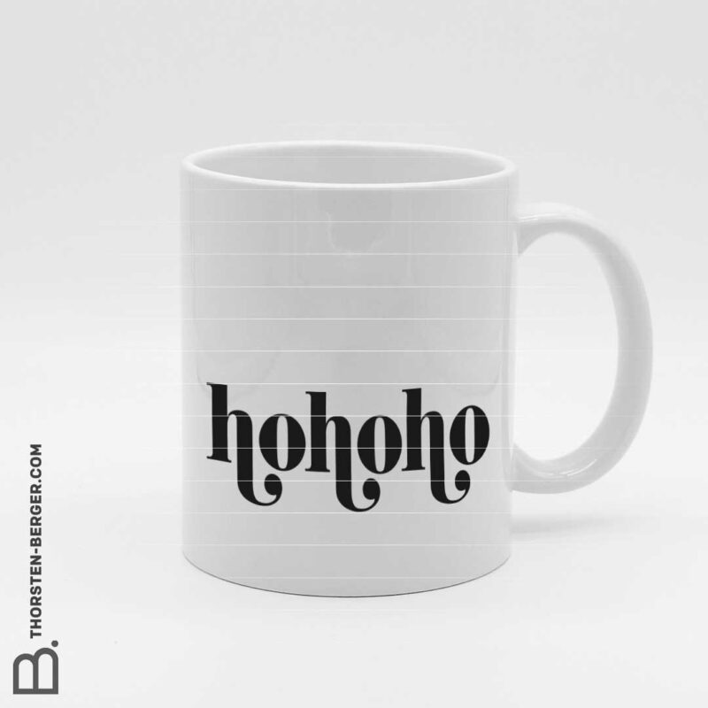 Plottermotiv "Hohoho" by Thorsten Berger Plotterdatei als digitale Vorlage für Schneideplotter
