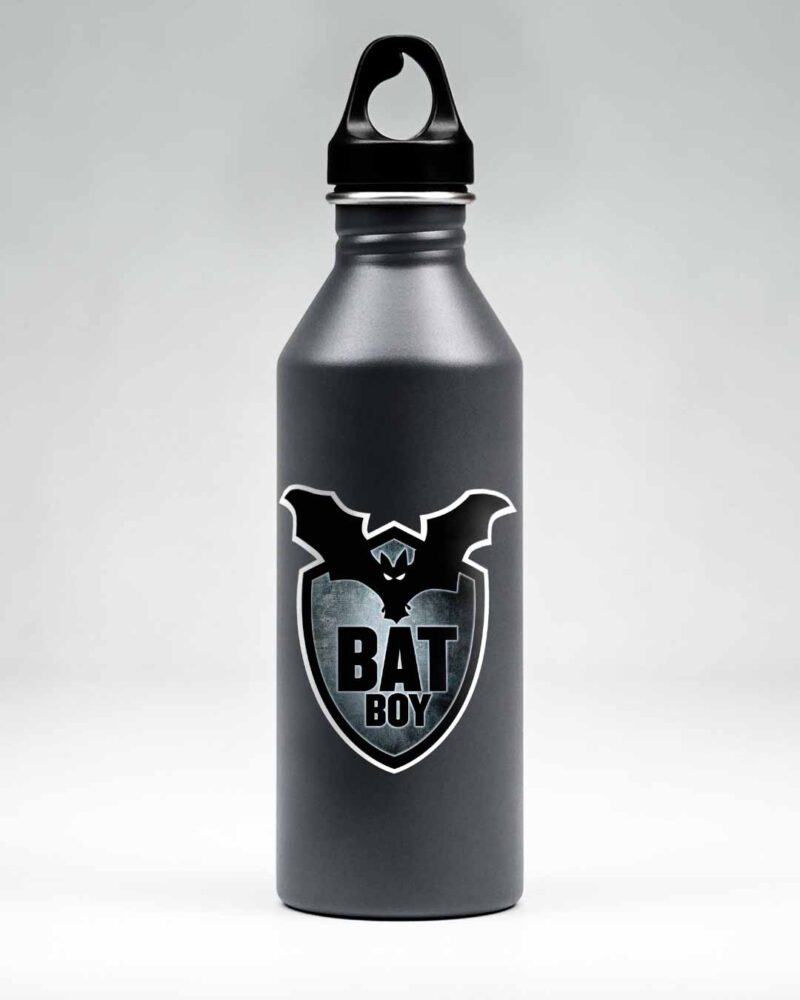 Sticker_Bat_Boy_Flasche Stickerbogen "Bat Boy" | 7 Sticker auf DIN A6-Bogen – Bild 2