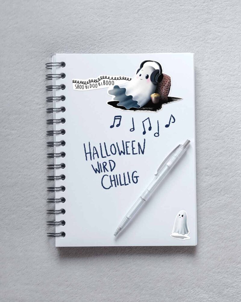 Stickerbogen "ShoobidoobiBoo" | 10 Sticker auf DIN A6-Bogen – Bild 2