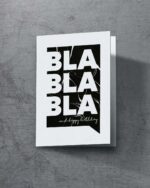 Grußkarte "BlaBlaBla" | 115x165mm inkl. DIN B6-Umschlag