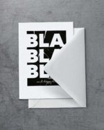 Grußkarte "BlaBlaBla" | 115x165mm inkl. DIN B6-Umschlag – Bild 2