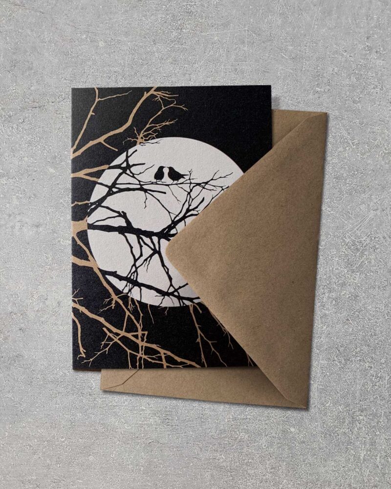 Grußkarte "Night Tree" | 115x165mm inkl. DIN B6-Umschlag – Bild 2