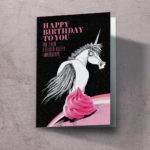 Grußkarte "Einhornpups" | 115x165mm inkl. DIN B6-Umschlag