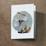 Grußkarte "Feel Glück Hund" | 115x165mm inkl. DIN B6-Umschlag