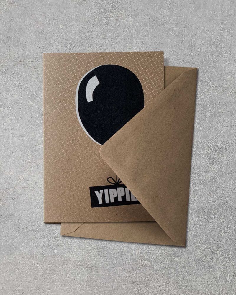 Grußkarte "Yippie" | 115x165mm inkl. DIN B6-Umschlag – Bild 2