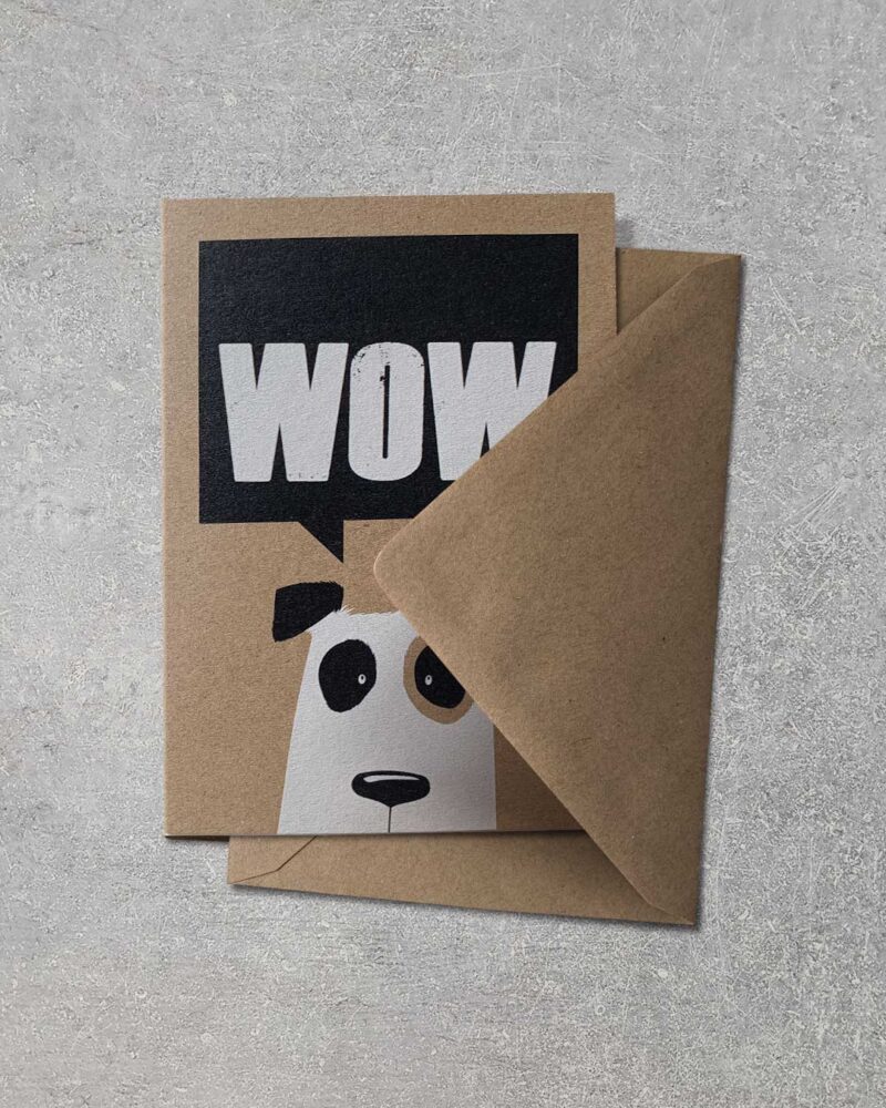 Grußkarte "Wow Wau" | 115x165mm inkl. DIN B6-Umschlag – Bild 2