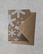 Grußkarte "Schneeflocken" | 115x165mm inkl. DIN B6-Umschlag – Bild 2