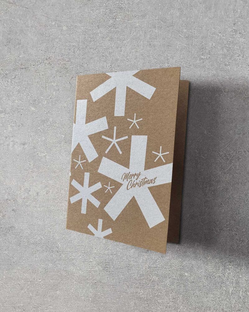 Grußkarte "Schneeflocken" | 115x165mm inkl. DIN B6-Umschlag – Bild 1