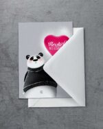 Grußkarte "Panda Love" | 115x165mm inkl. DIN B6-Umschlag – Bild 2