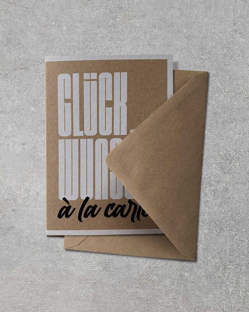 Grußkarte"À la Carte" | 115x165mm inkl. DIN B6-Umschlag – Bild 2