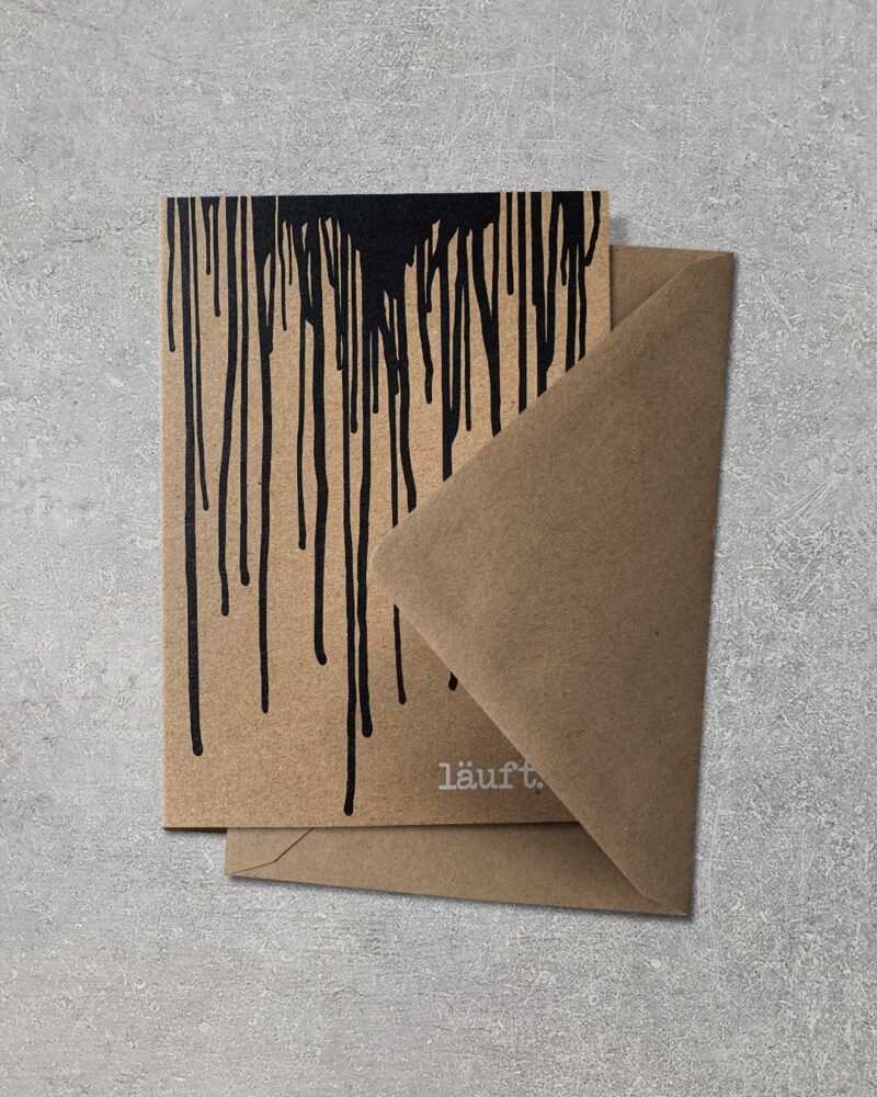 Grußkarte "Läuft" | 115x165mm inkl. DIN B6-Umschlag – Bild 2