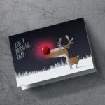 Grußkarte "Rentier Rudi Brightful" | 115x165mm inkl. DIN B6-Umschlag