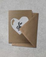 Grußkarte "For You" | 115x165mm inkl. DIN B6-Umschlag – Bild 2