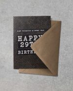 Grußkarte "29th" | 115x165mm inkl. DIN B6-Umschlag – Bild 2