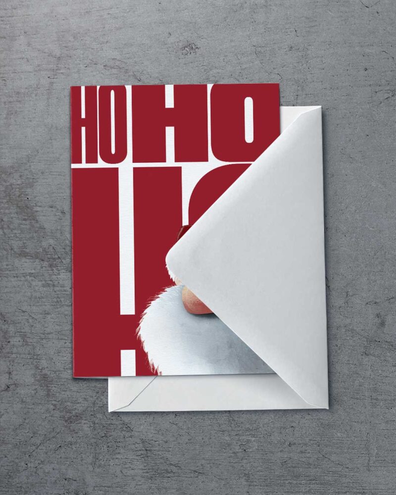 0022_Grußkarte_Umschlag_HoHoHo Grußkarte "Hohoho" | 115x165mm inkl. DIN B6-Umschlag – Bild 2