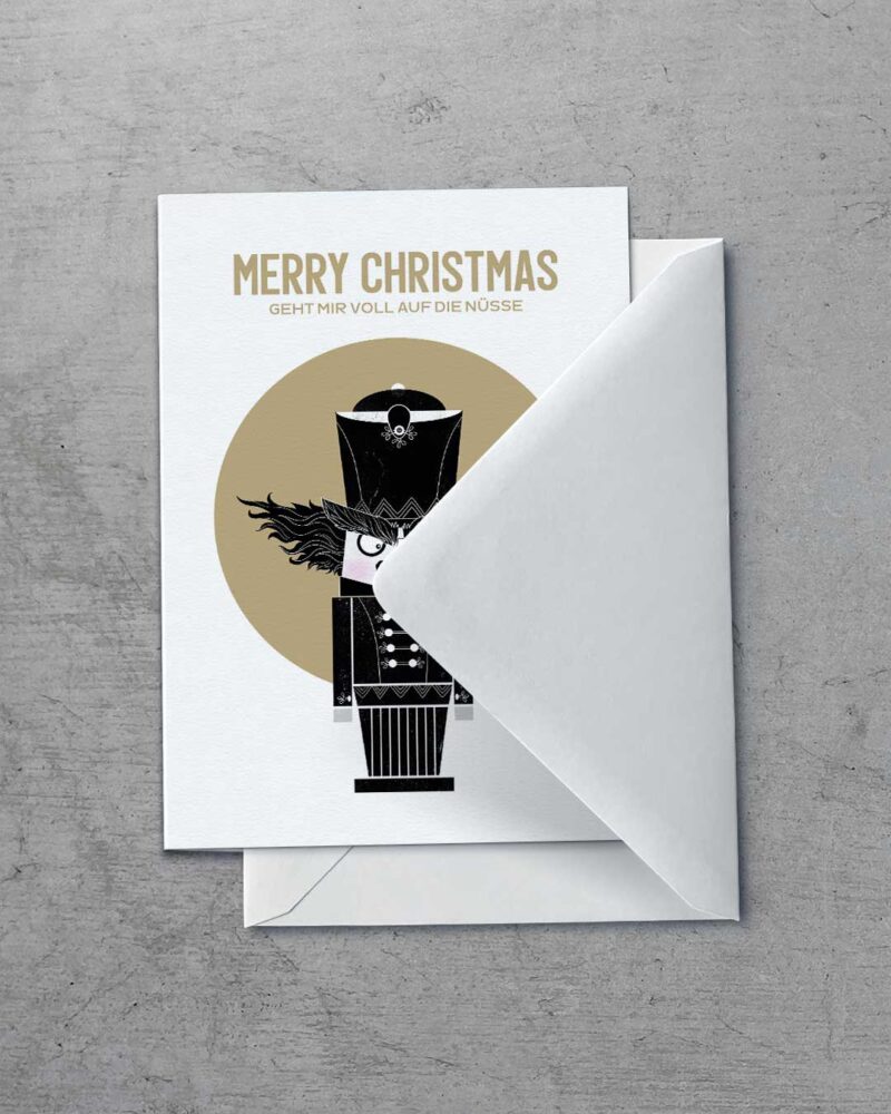 Grußkarte "Voll auf die Nüsse" | 115x165mm inkl. DIN B6-Umschlag – Bild 2