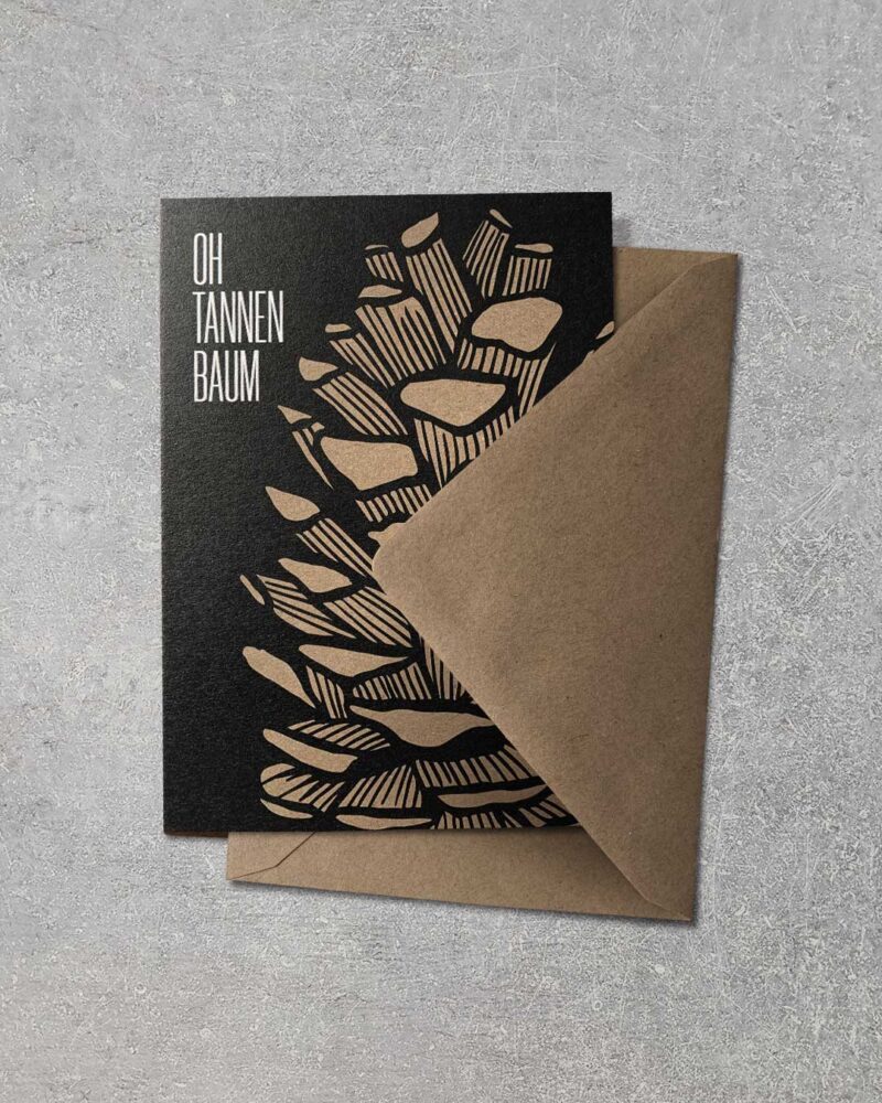 Grußkarte "Oh Tannenbaum" | 115x165mm inkl. DIN B6-Umschlag – Bild 2