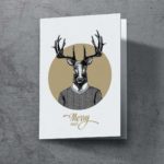 Grußkarte "Mister Stag" | 115x165mm inkl. DIN B6-Umschlag