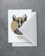 Grußkarte "Mister Stag" | 115x165mm inkl. DIN B6-Umschlag – Bild 2
