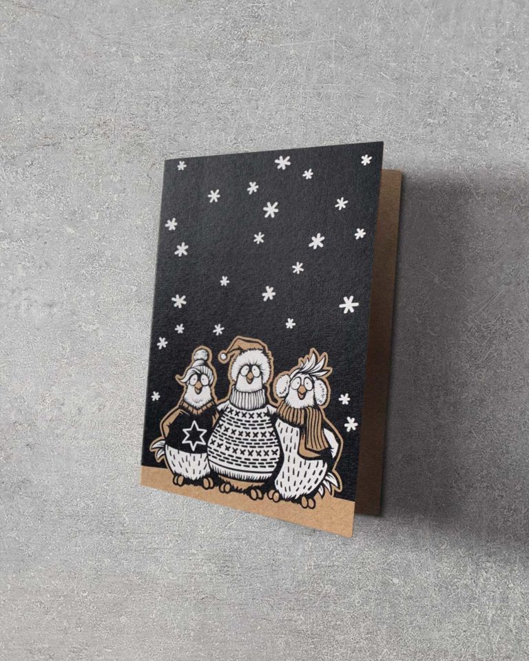 0026_Grußkarte_Kraftkarton_Umschlag_Winter_Chicks