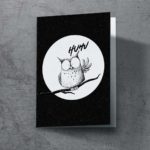 Grußkarte "Huhu" | 115x165mm inkl. DIN B6-Umschlag