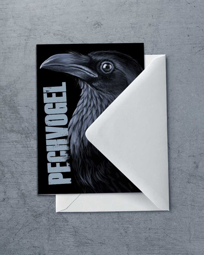 Grußkarte "Pechvogel" | 115x165mm inkl. DIN B6-Umschlag – Bild 2