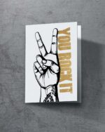 Grußkarte "You Rock It" | 115x165mm inkl. DIN B6-Umschlag
