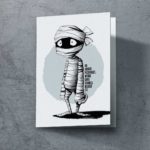 Grußkarte "Mumie" | 115x165mm inkl. DIN B6-Umschlag