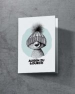 Grußkarte "Mützenbär" | 115x165mm inkl. DIN B6-Umschlag