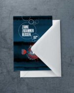 Grußkarte "Zähne Zusammen" | 115x165mm inkl. DIN B6-Umschlag – Bild 2