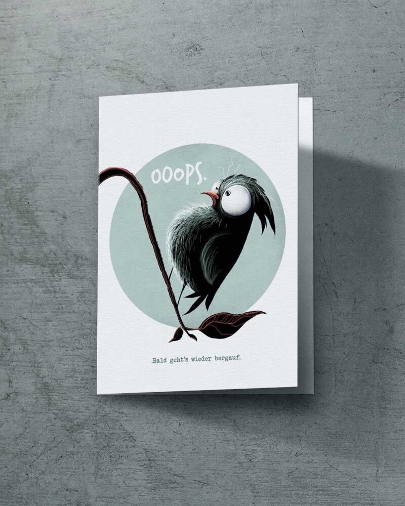 Grußkarte "Ooops" | 115x165mm inkl. DIN B6-Umschlag – Bild 1