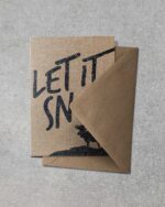 Grußkarte "Let It Snow" | 115x165mm inkl. DIN B6-Umschlag – Bild 2
