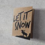 Grußkarte "Let It Snow" | 115x165mm inkl. DIN B6-Umschlag
