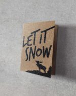 Grußkarte "Let It Snow" | 115x165mm inkl. DIN B6-Umschlag