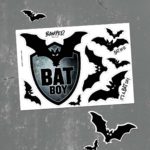 Stickerbogen "Bat Boy" | 7 Sticker auf DIN A6-Bogen