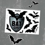 Stickerbogen "Bat Girl" | 7 Sticker auf DIN A6-Bogen