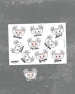 Stickerbogen "Heart Hand" | 9 Sticker auf DIN A6-Bogen