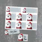 Stickerbogen "Santa Neo" | 8 Sticker auf DIN A6-Bogen