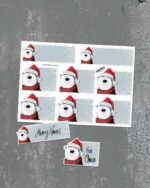 Stickerbogen "Santa Neo" | 8 Sticker auf DIN A6-Bogen