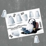 Stickerbogen "ShoobidoobiBoo" | 10 Sticker auf DIN A6-Bogen