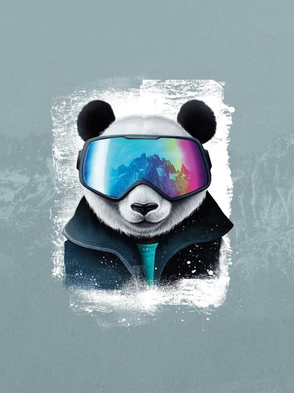 Panel Snow Panda | French Terry