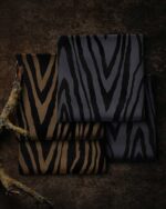 Allover Wood | Jacquard Jersey | Anthrazit – Bild 5