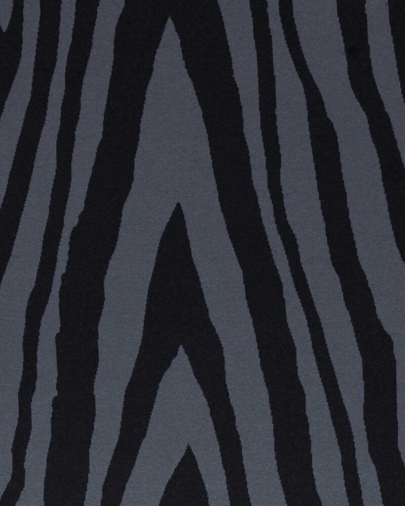 Allover Wood | Jacquard Jersey | Anthrazit – Bild 3