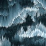 Allover Dripstones | Viskose | Cool Blue