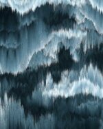 Allover Dripstones | Viskose | Cool Blue