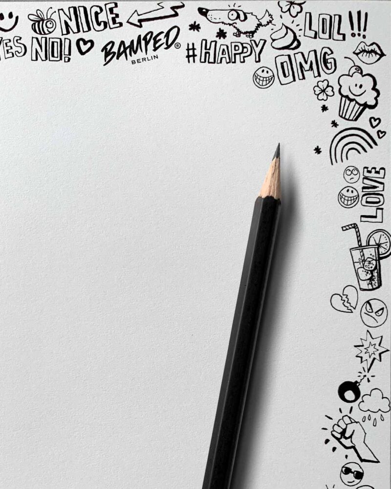 Notizblock "Doodles" | DIN A5 148 x 210 mm | 25 Blatt – Bild 2